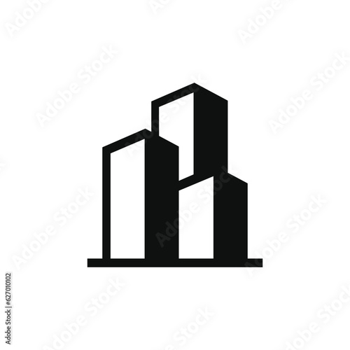 Building icon isolated on white background