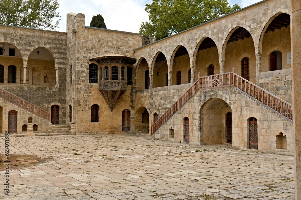 Beiteddine palace was built in the 18th century. Lebanon. 