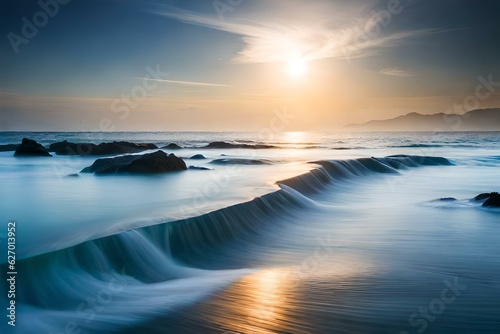 sunset over the sea © Muhammad