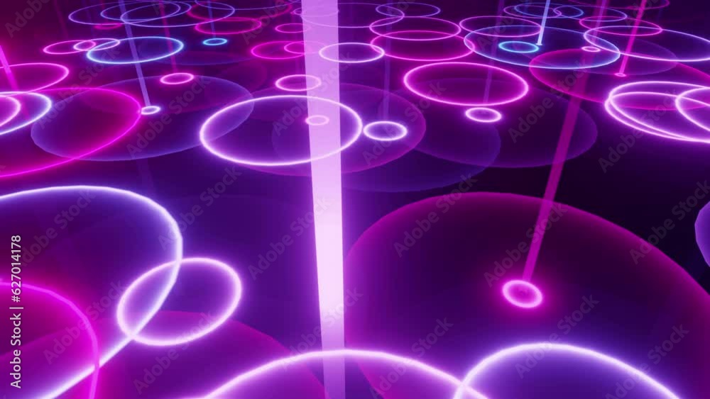 Colorful Neon Ripple Background Loop