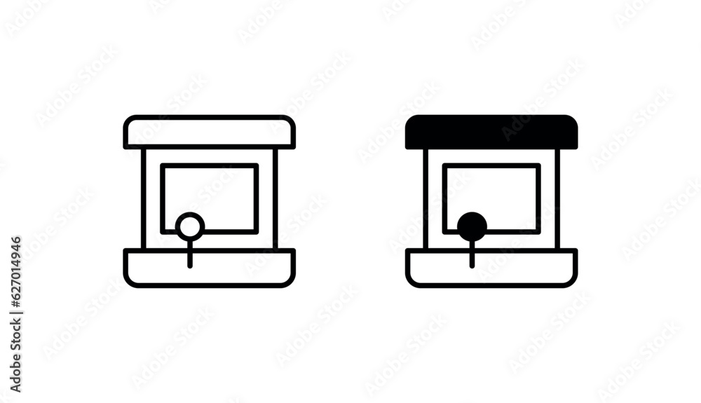 Arcade icon design with white background stock illustration Arcade icon design with white background stock illustration