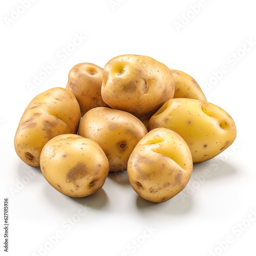 potatoes isolated on white background,potatoes on a white background