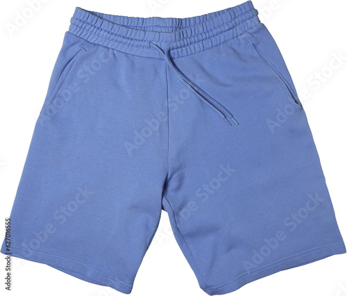 light blue cotton shorts for training isolated