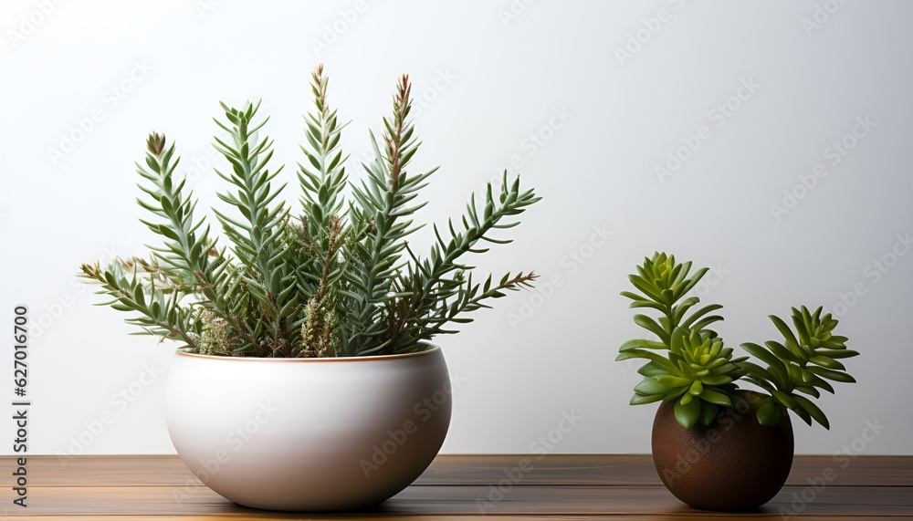 Fototapeta premium House plants on a shelf 