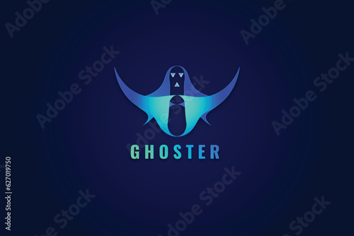 dominate the arena monster fighter club esports vector logo design with hand drawn flat creative modern abstract gradient colorful style