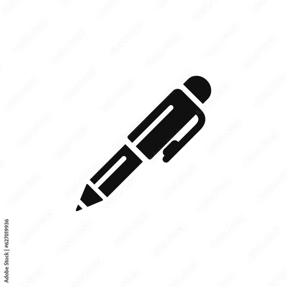 Pen icon isolated on white background Pen icon isolated on white background