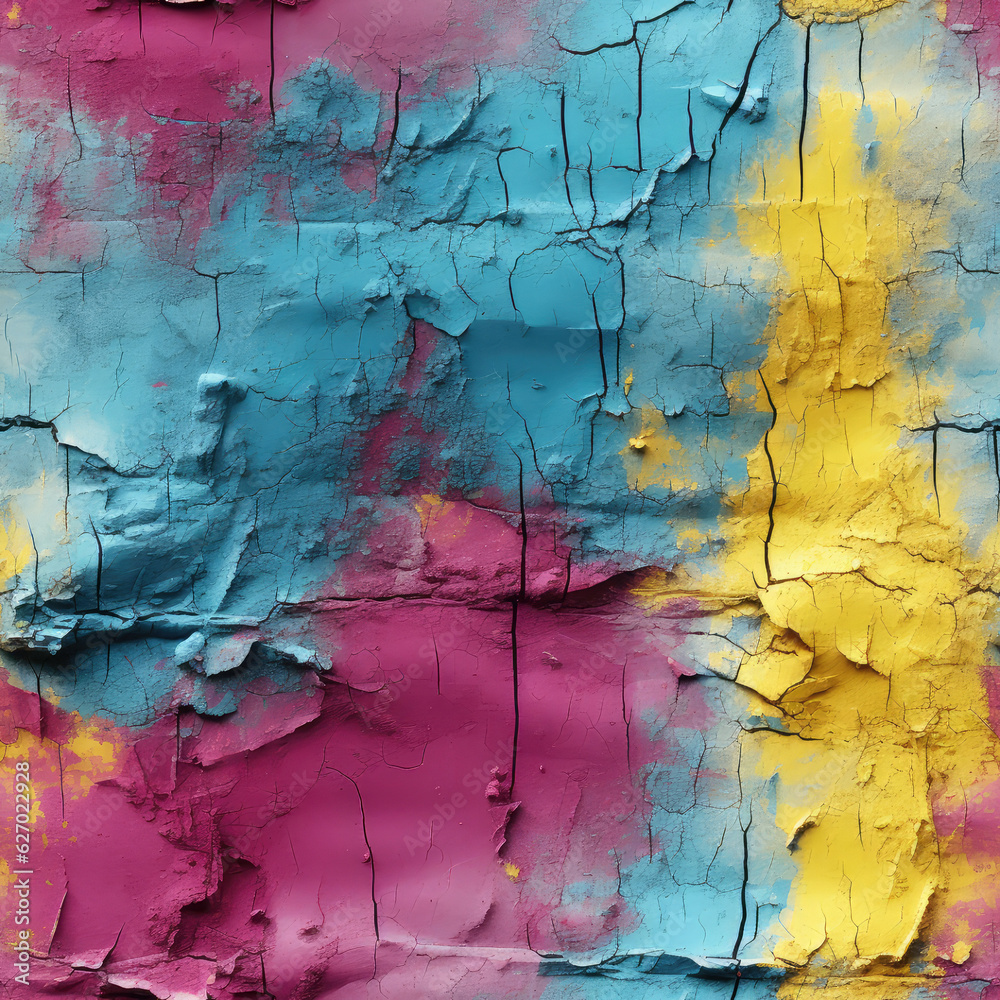 Obraz premium Colorful abstract 3d seamless repeat futuristic pattern 