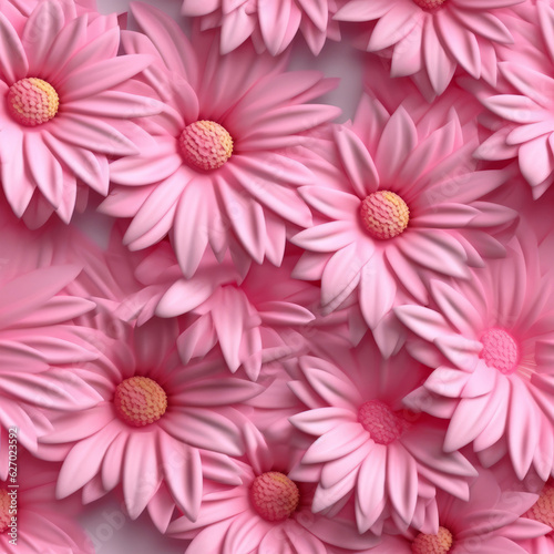 luscious neon pink flowers on a white background
