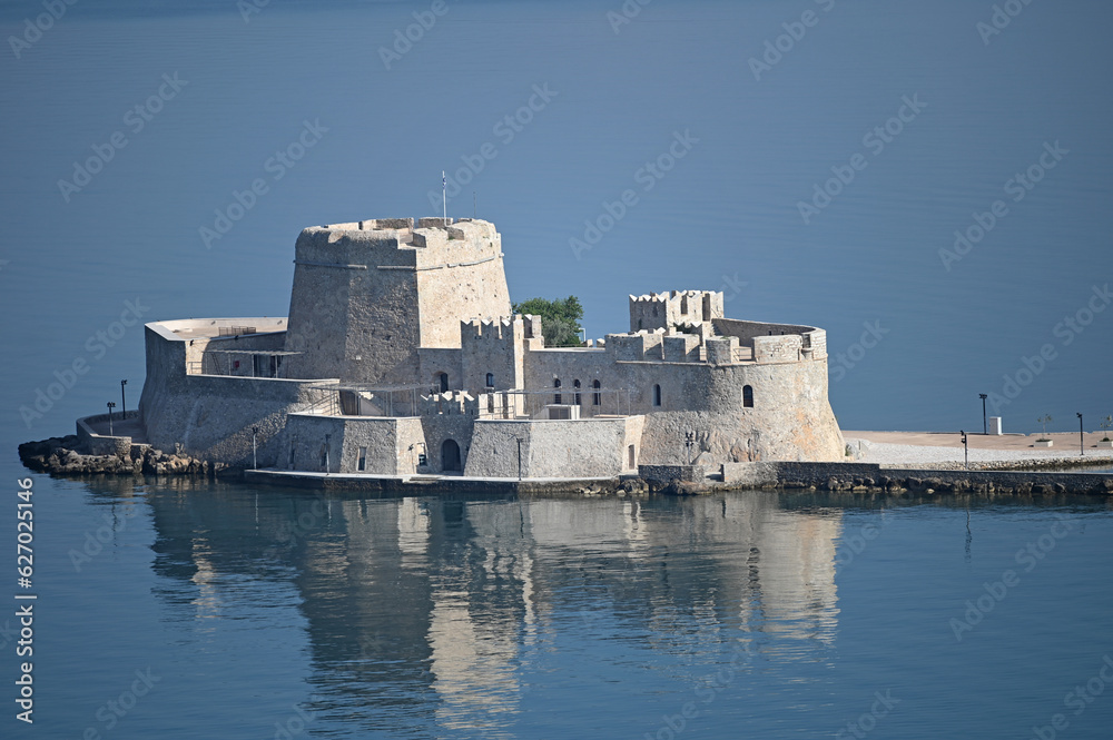 Bourtzi fortress in Nafplio, Greece