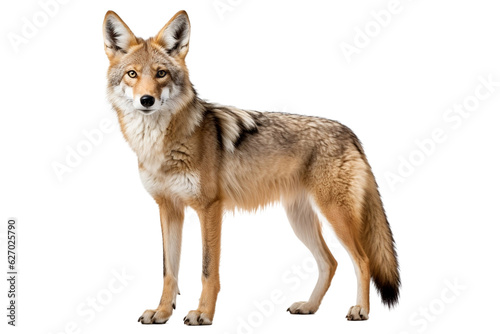 Fotobehang wolf isolated on white background
