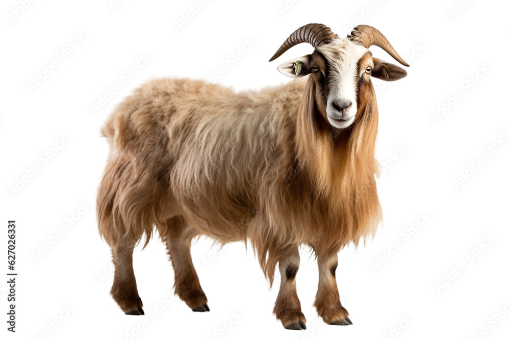 goat on a white background goat on a white background