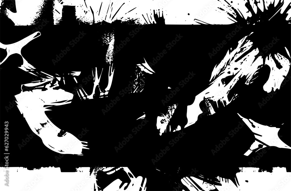 Naklejka premium Distressed overlay texture of rusted peeled metal. grunge background. abstract halftone vector illustration