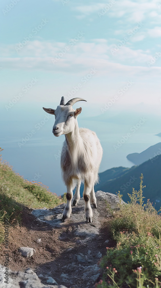 White Mountain Goat Animal Photography, Nature Photography White Mountain Goat Animal Photography, Nature Photography