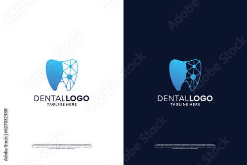 Dental logo design. Dental clinic, dentist logo.