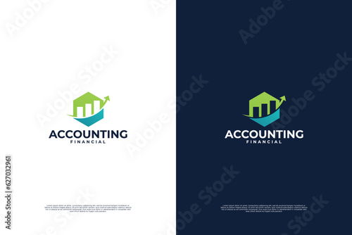 Modern Accounting, finance, marketing logo design.