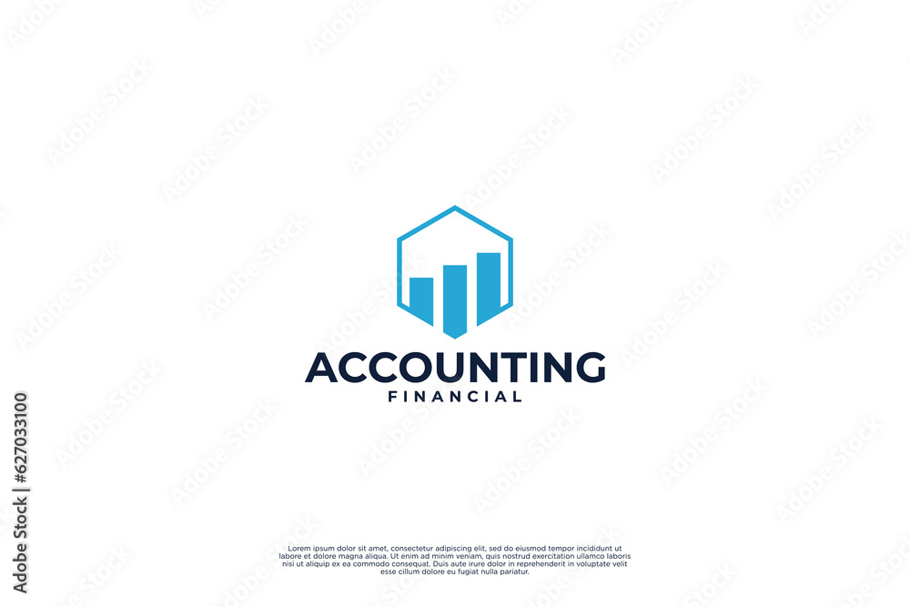 Modern Accounting, finance, marketing logo design. Modern Accounting, finance, marketing logo design.