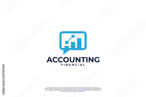 Marketing, finance, sales, media and business logo design.