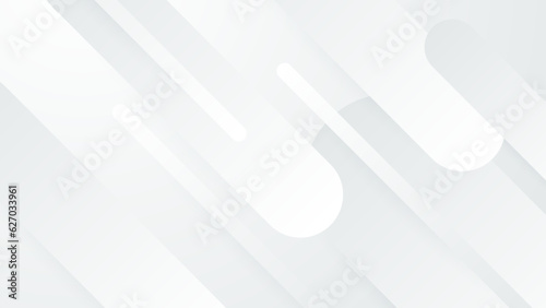 White luxury background with grey shadow diagonal stripes. Light elegant dynamic abstract BG. Trendy geometric neumorphism. Universal minimal 3d sale modern backdrop. Amazing deluxe business template