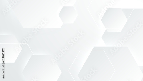 Fototapeta Naklejka Na Ścianę i Meble -  Abstract white geometric shapes 3d background. Vector illustration abstract graphic design banner pattern presentation background wallpaper web template.