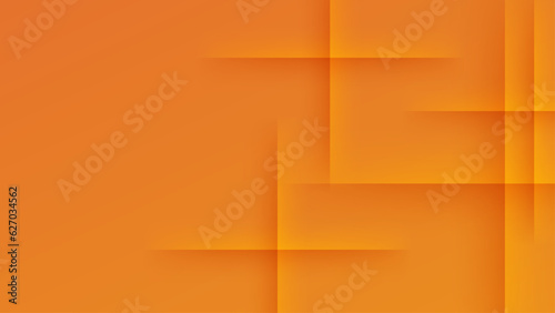 Abstract orange geometric shapes 3d background. Vector illustration abstract graphic design banner pattern presentation background wallpaper web template.