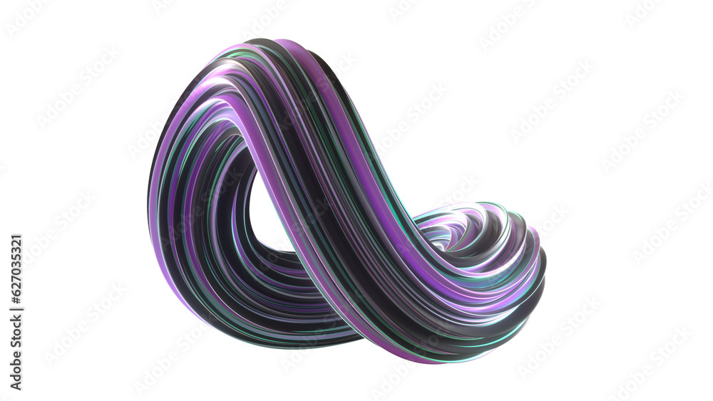 Spiral loop made of 3d lines