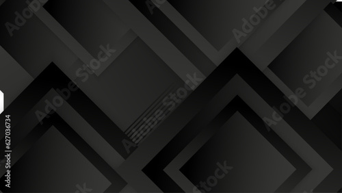 Black background. space design concept. Decorative web layout or poster, banner. © TitikBak