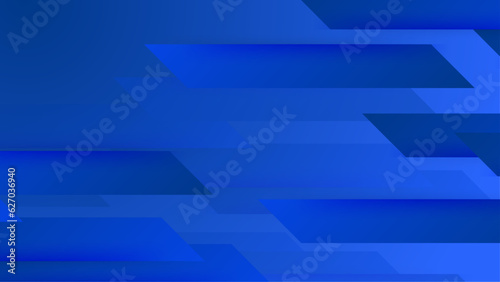 Abstract geometrical blue banner background. illustration vector design