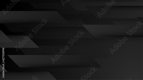 Abstract banner web black geometric overlapping technology corporate design background.