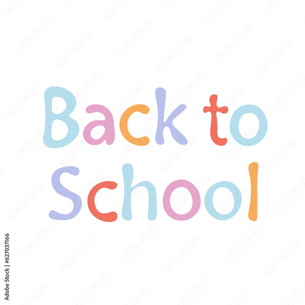 Back to school lettering, vector illustration Back to school lettering, vector illustration