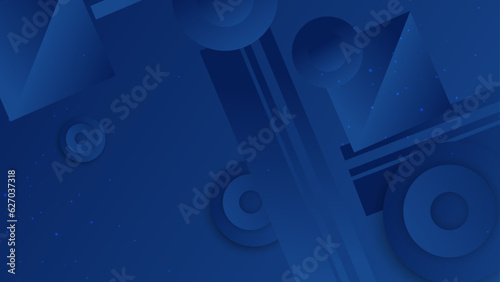 Blue background. space design concept. Decorative web layout or poster  banner.