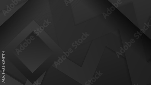 Black abstract vector long minimal banner. Light neutral background with arrows and copy space for text. Facebook cover, social media header, web banner