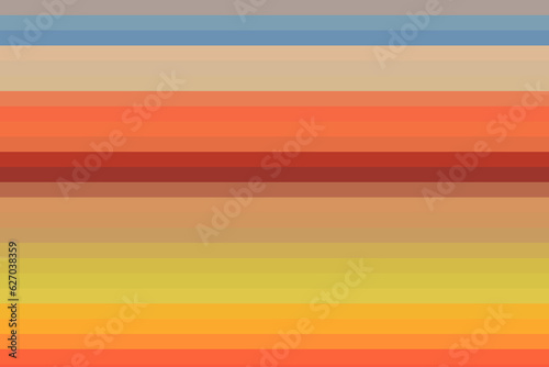 Cheerful retro colors as background of stripes.