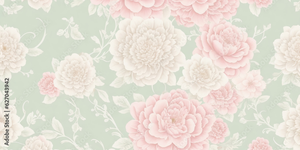 floral abstract print in pastel colors. Artistic seamless pattern. Fashion template for design