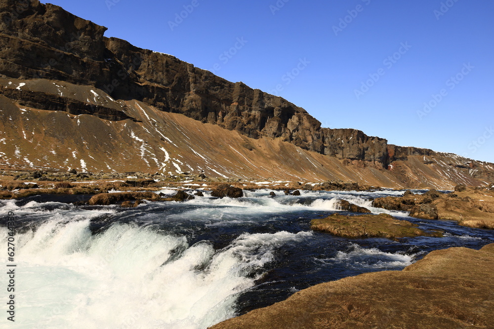 View on a waterfall in the south of Iceland View on a waterfall in the south of Iceland