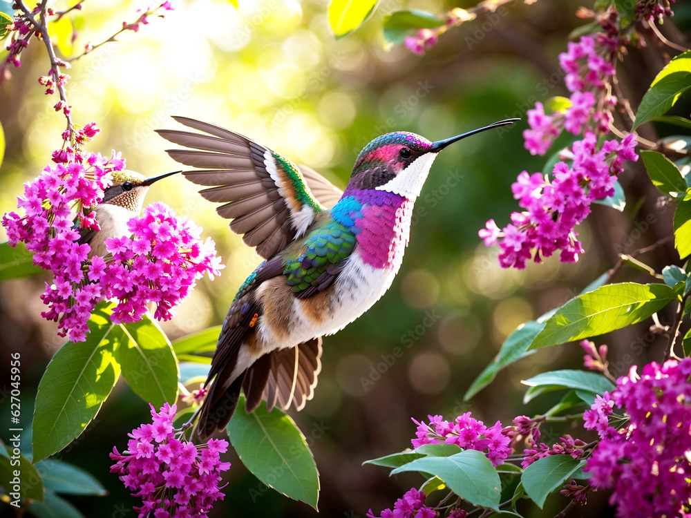 Naklejka premium Hummingbirds