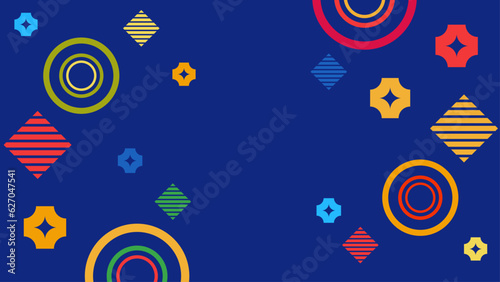 Illustration for hipsters Memphis style.