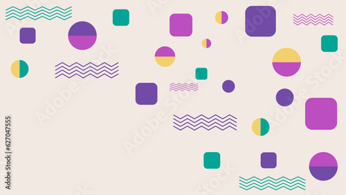 Illustration for hipsters Memphis style.