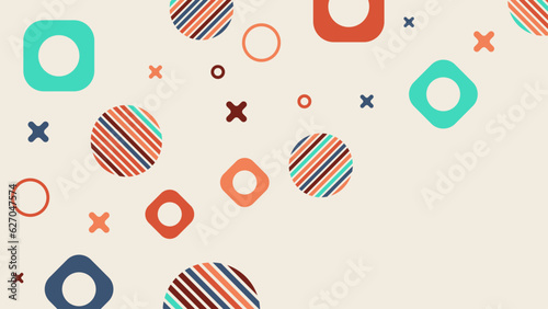 Memphis design elements. Retro funky graphic, 90s trends designs and vintage geometric print illustration element vector collection