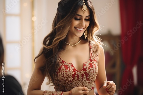 Indian Model in Exquisite Traditional Appearance