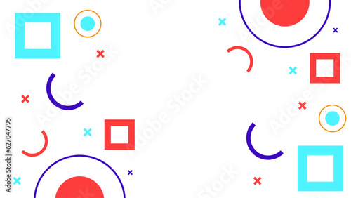 Illustration for hipsters Memphis style.