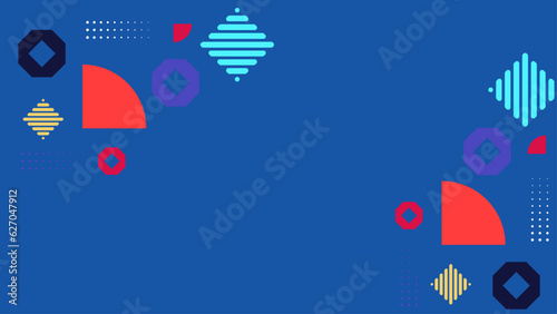 Illustration for hipsters Memphis style.