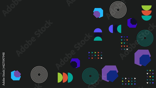 Memphis design elements. Retro funky graphic, 90s trends designs and vintage geometric print illustration element vector collection