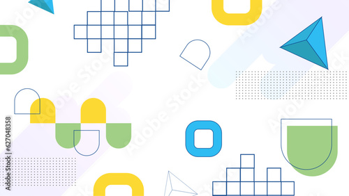 Illustration for hipsters Memphis style.