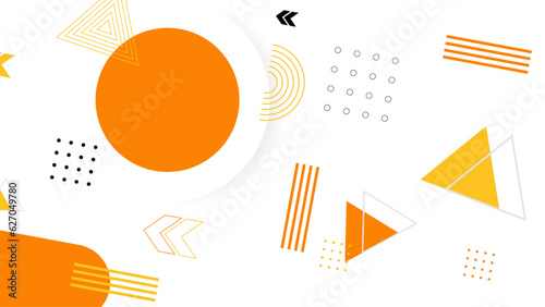 Illustration for hipsters Memphis style.