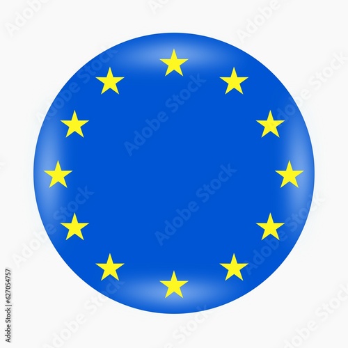 European Union logo in circle shape for Independence Day.