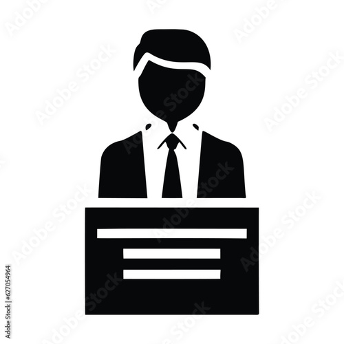 Professor Icon Silhouette