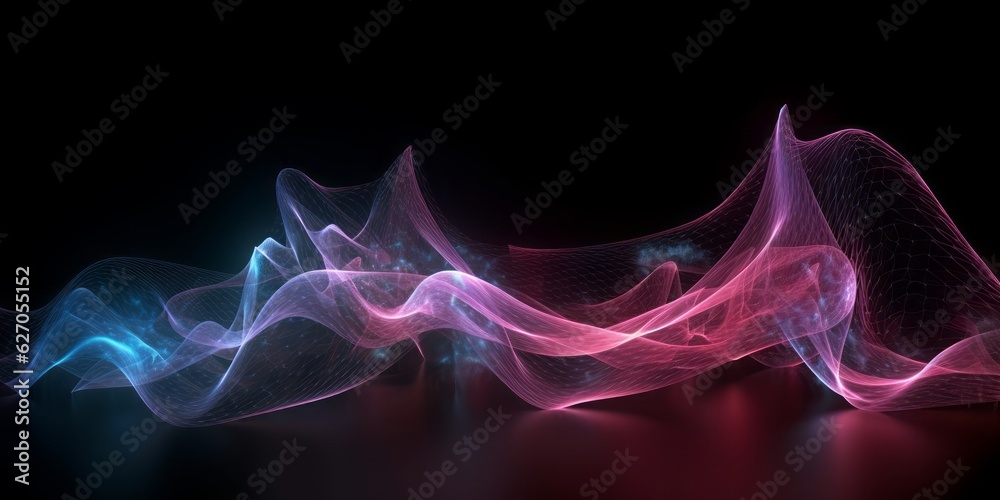 background of plasma wave, Vibrant Blue and Pink Wave in Interconnected Networks with Cinematic Lighting background of plasma wave, Vibrant Blue and Pink Wave in Interconnected Networks with Cinematic Lighting