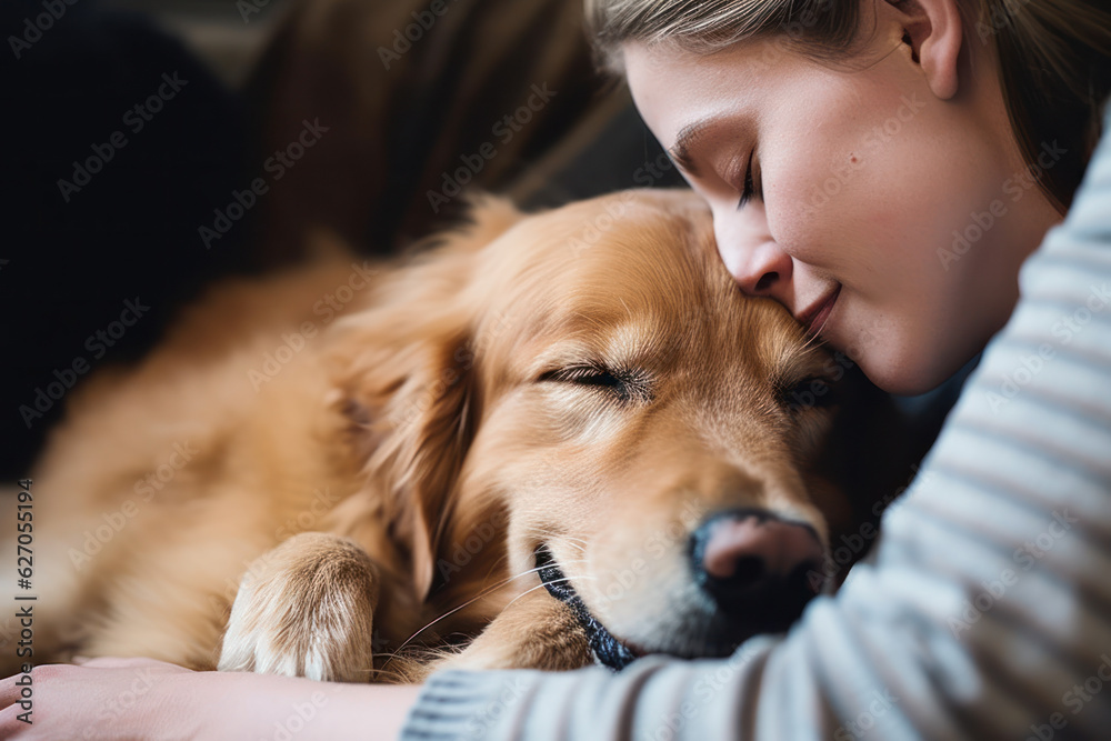 person seeking comfort with pets person seeking comfort with pets