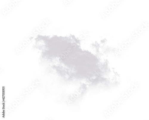 Grey smoke cloud, fog or smokey flare and realistic steam or gas, mist explosion with a powder spray and a design element texture isolated on a transparent and png background