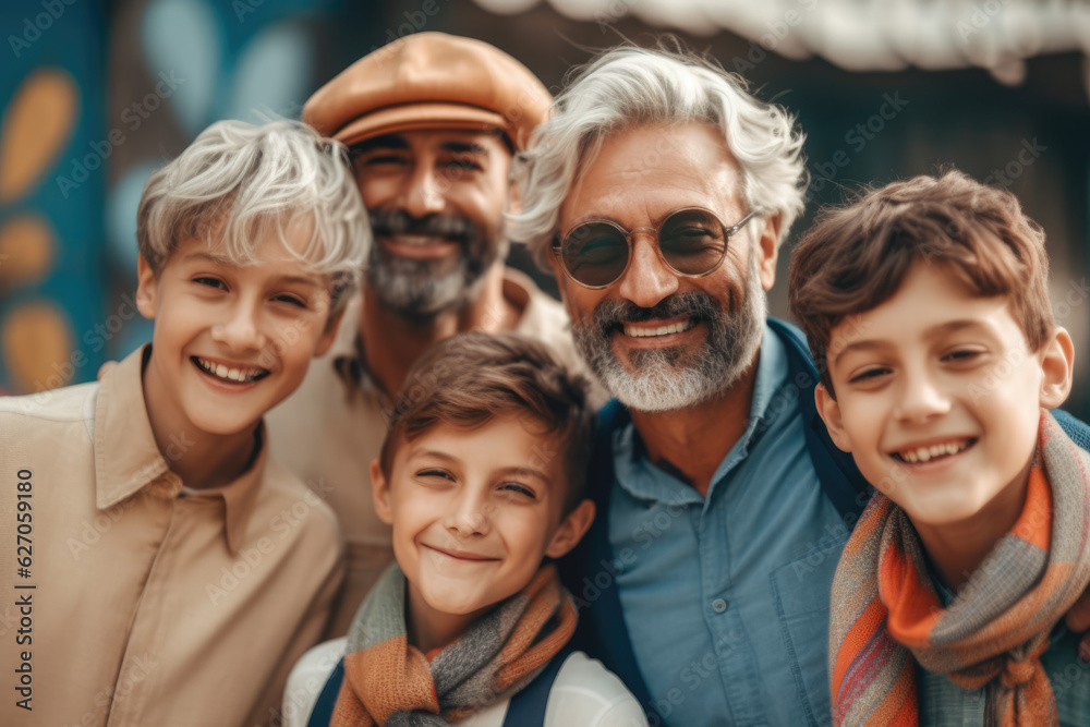 A family photo of two happy dads and their kids, gay, lgbt ai generative_
A family photo of two happy dads and their kids, gay, lgbt ai generative_